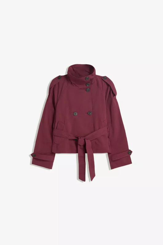 Coralia High-Neck Trenchcoat