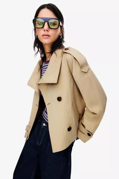 Coralia High-Neck Trenchcoat